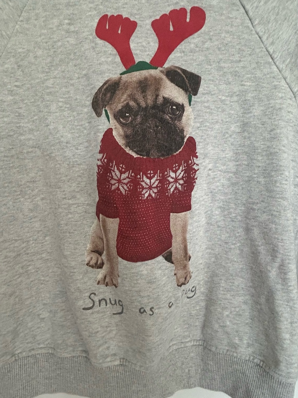 Pug Christmas Pullover Sweatshirt